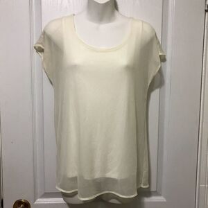 Rw&co Blouse Mesh Top XS​ Women White